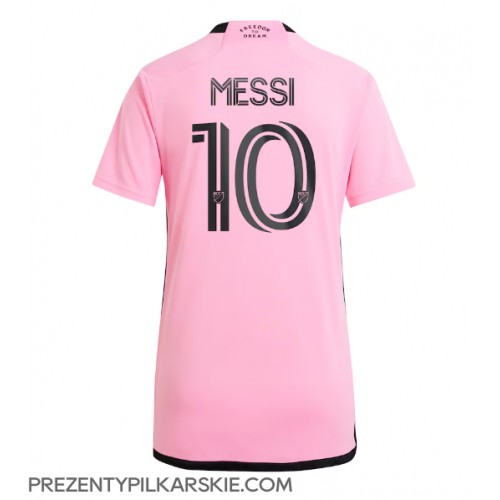 Stroje piłkarskie Inter Miami Lionel Messi #10 Koszulka Podstawowej dla damskie 2024-25 Krótki Rękaw